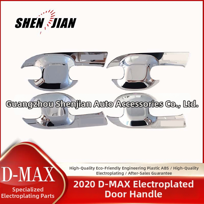 D-MAX Blade-type ABS dekoratyvinė juosta priekiniams žibintams, durų rankenėlės apdaila, degalų bako dangtelis ir galinių žibintų rėmas