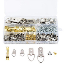 270 vnt. geležinių dantinių pakabų komplektas fotografijų rėmams pakabinti