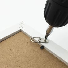 270 vnt. geležinių dantinių pakabų komplektas fotografijų rėmams pakabinti