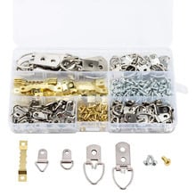 270 vnt. geležinių dantinių pakabų komplektas fotografijų rėmams pakabinti