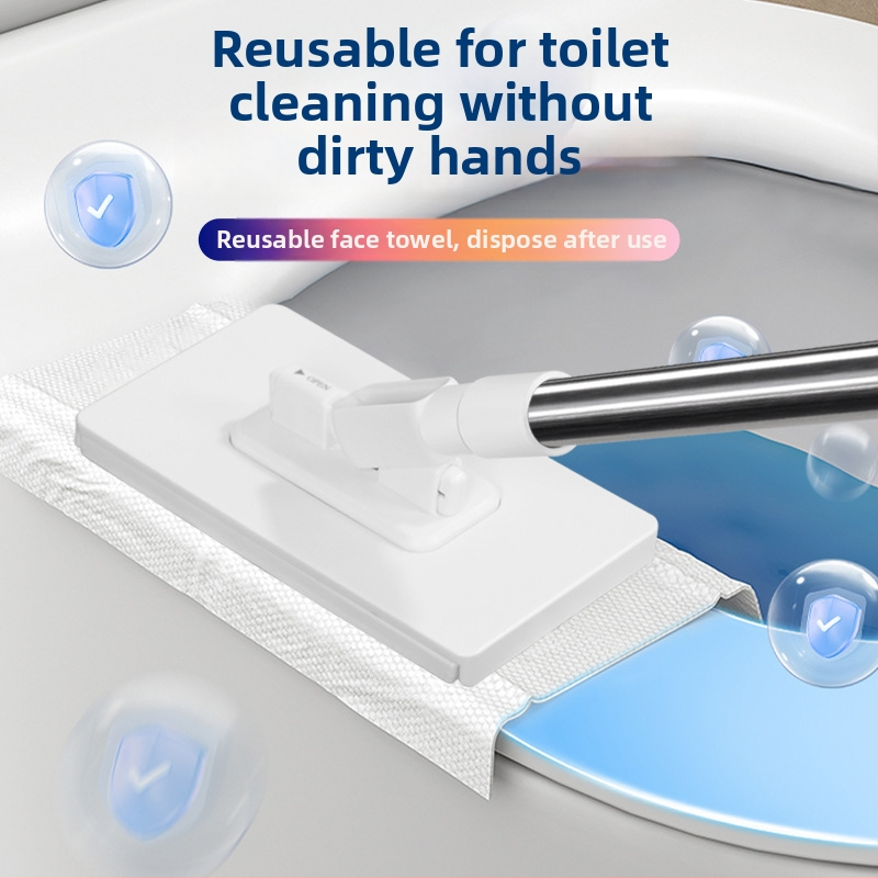 Plokščias grindų šluota su mikropluošto šluoste, plastikinė rankena, 10 kg apkrova, džiūvimo greitis 90–100%, vieno pavara