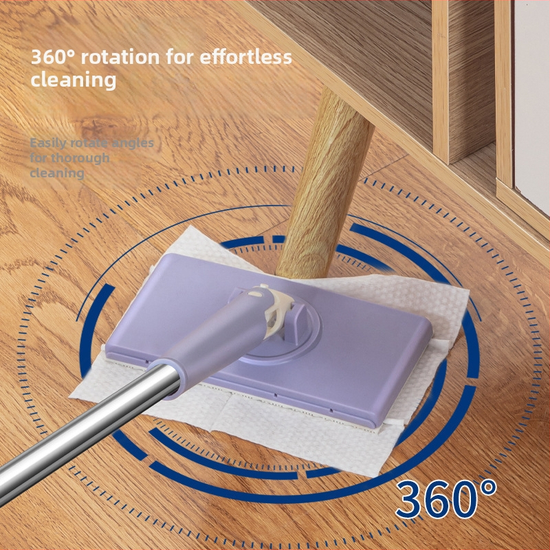 Mikropluošto mopas su plastmasine lazdele – slydimo išspaudimo mechanizmas, 50–60% išspaudimas, apkrova 10 kg, plokščia galva