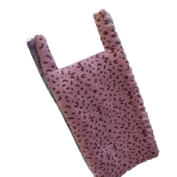 Prosoape de mâini pentru copii din fleece coral, pătrat mic, 25 g, absorbție 0–5 s, logo tipărit, set de 5 bucăți