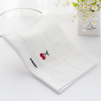 Детска кърпа за лице от чист памук, попивателна, бродирана, марка Grace/Jielia