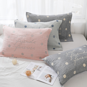 Medvilninis pagalvės rankšluostis, keturių sluoksnių marlė, japonų stilius, logotipo spauda, pritaikytas apdorojimas