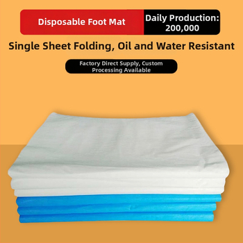 Ühekordne veekindel ja õli-kindel jala vannitoa rätik, mittekootud kangas, puuvillane 99%, 50 g, kohandamine kättesaadav