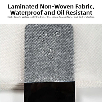 Ühekordne veekindel ja õli-kindel jala vannitoa rätik, mittekootud kangas, puuvillane 99%, 50 g, kohandamine kättesaadav