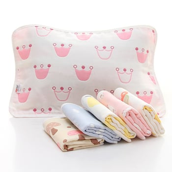 Šešių sluoksnių medvilnės džakardo pagalvės rankšluostis kūdikiams