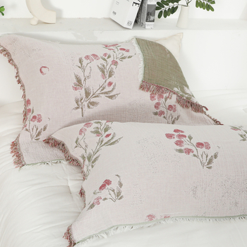 Калъф за възглавница от чист памук марля, изпран, нежен към кожата, дишащ, против приплъзване