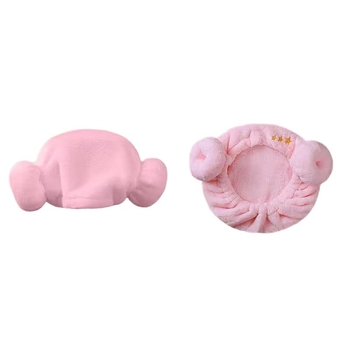 Шапка за сушене на коса за бебета, микрофибър, 150D нишка, абсорбиращ турбан, Crown First