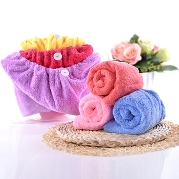 Kapa za sušenje kose od koralnog flisa, spiralno tkanje, 150D, 20% najlon, 50–79 g