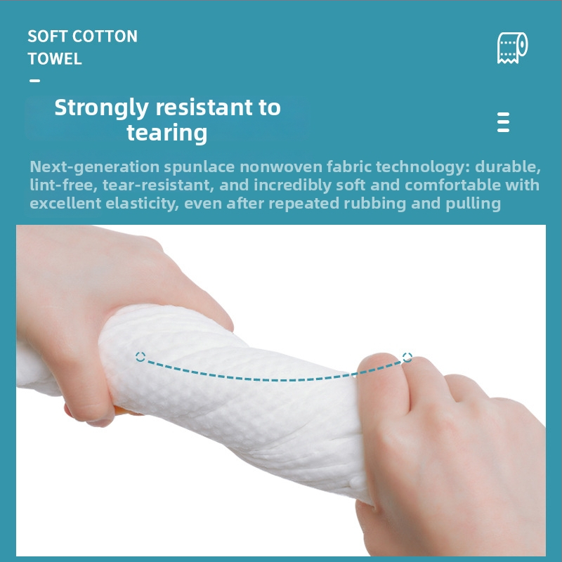 Ühekordne juuksehooldusrätik puidukiududest, paksendatud, 90–110 g, imendub 0–5 s, kohandatav, 9 rulli pakendis