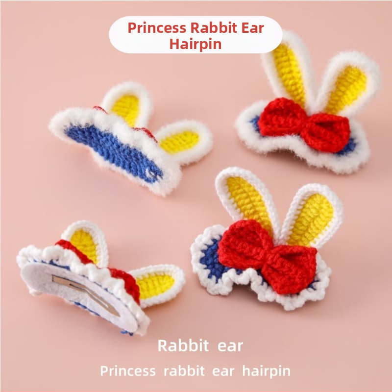 Bērnu matu klips ar 3D dzīvnieku dizainu, auduma materiāls, loku forma, pavasaris 2024