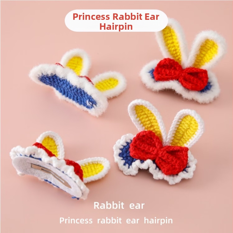 Bērnu matu klips ar 3D dzīvnieku dizainu, auduma materiāls, loku forma, pavasaris 2024