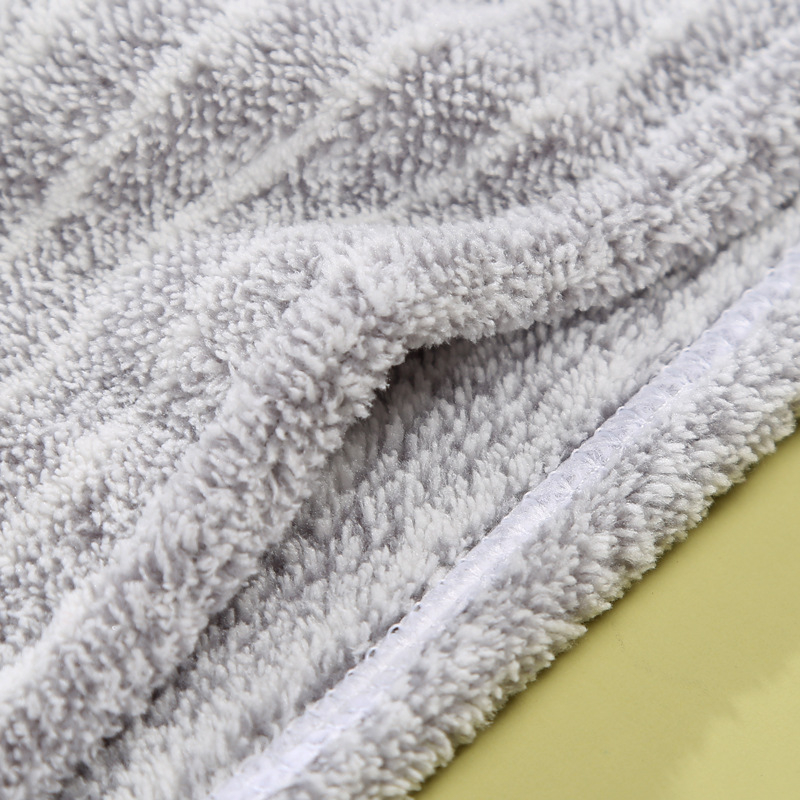 Kapa za sušenje kose - koralni pliš, mala vertikalna crta, upija vodu, brzo sušenje, Jacquard 150D
