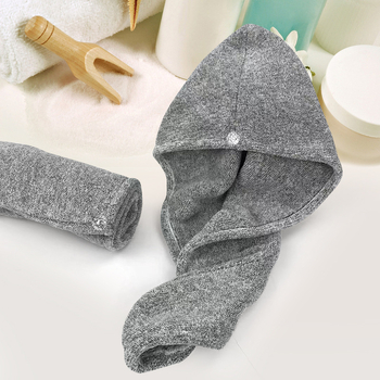 Bonetă pentru păr din fleece coral, absorbantă, uscare rapidă, antibacteriană, personalizabilă, turban pentru păr, țesătură plată, 32 fire, 30–49 g