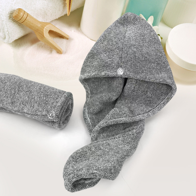 Bonetă pentru păr din fleece coral, absorbantă, uscare rapidă, antibacteriană, personalizabilă, turban pentru păr, țesătură plată, 32 fire, 30–49 g