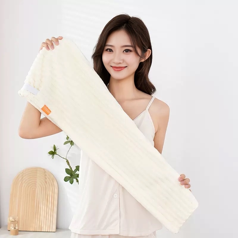 MIN'S HOME Kapa za sušenje kose, koralni fleece, 150D vlakno, težina 100-119 g