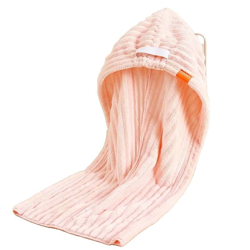 MIN'S HOME Kapa za sušenje kose, koralni fleece, 150D vlakno, težina 100-119 g