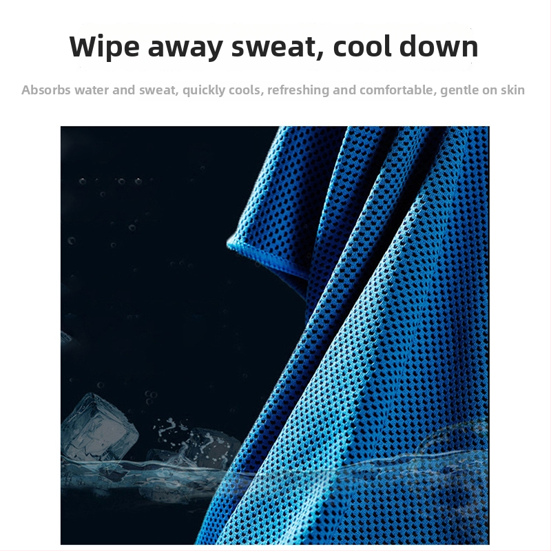 Jahedusega spordirätik, kiiresti kuivav, polüester, õmmeldud äär, AB niidid, 40 g, 5-10 s imendumine, logotüüp trükitud, kohandatav