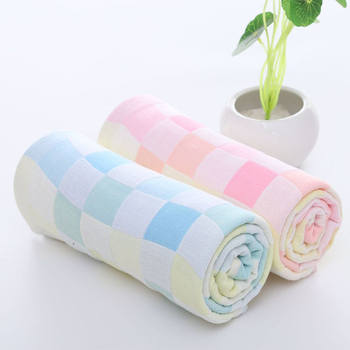 Памучна двойнослойна спортна кърпа с клетъчен модел, попиване на пот, дишаща и бързосъхнеща, тегло 45 г, Cool girl