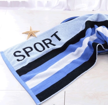 Prosop de sport din bumbac 100% KING SHORE — număr de fire 32, greutate 140–170 g, prosop pentru corp/față