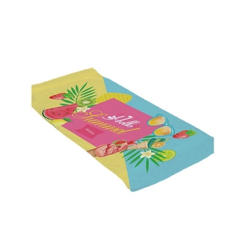 Prosop de plajă din microfibră 150D, foarte absorbant, imprimare și opțiune de personalizare