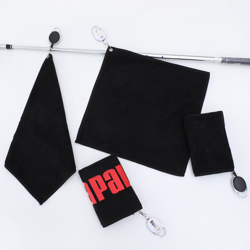 Golf ručnik s izšivenim logotipom, prilagodljiv, ultrafine vlakna, 70 g, obična tkanina, briše golf palice i ruke