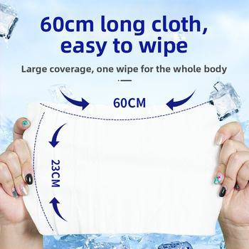 Jahedad niisked salvetid – mittekootud materjal; käterätik; ilma kohandamiseta