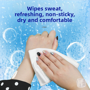 Jahedad niisked salvetid – mittekootud materjal; käterätik; ilma kohandamiseta