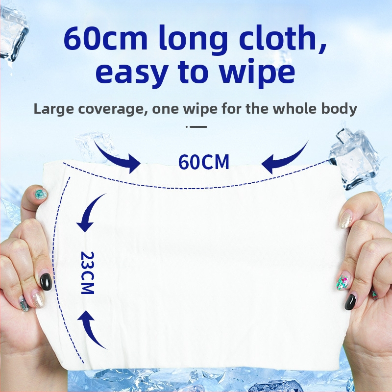 Jahedad niisked salvetid – mittekootud materjal; käterätik; ilma kohandamiseta