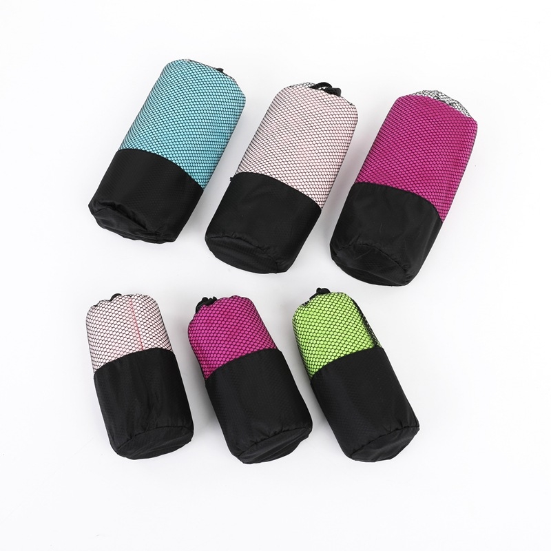 Mesh Bag Towel - Prosop de plajă și fitness portabil, absorbant, uscare rapidă, Material: fibră superfine, Greutate peste 200 g, Personalizabil