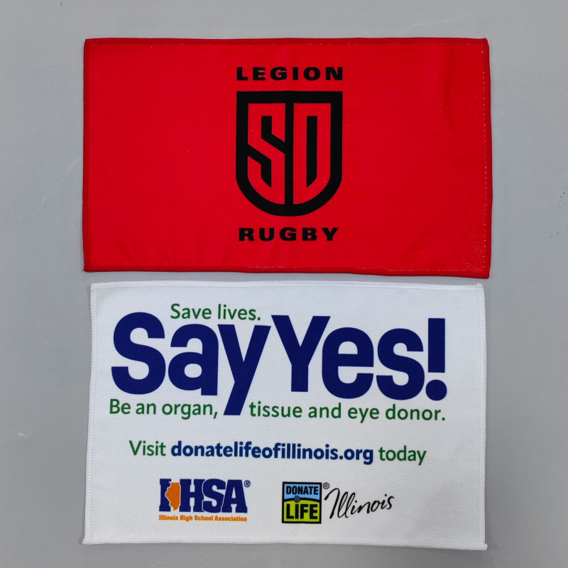 Prosop de sport din microfibră, imprimare prin transfer termic, imprimare de logo disponibilă, 250 g/m²