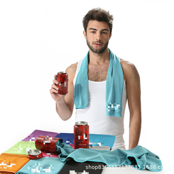 Spordilina rätik treeninguteks pikendatud disainiga, jahutav ja kiireks kuivamiseks, 160 g, brokaadi materjal, kohandatav logo