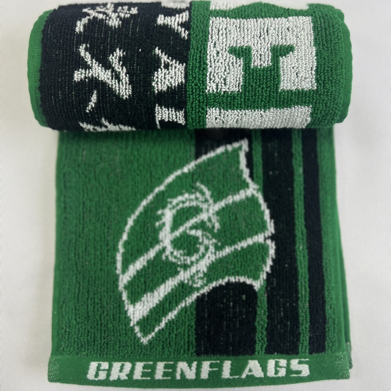 Prosop sport din bumbac 100% cu țesătură jacquard, 145 g, construcție din fir, absorbție 0–5 s