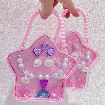 Bērnu matu spraudes komplekts ar jūras sirēnas motīvu, rotaļīgs stils, PC materiāls, vecums 3–10 gadi