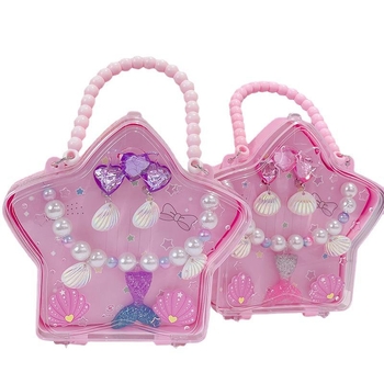 Bērnu matu spraudes komplekts ar jūras sirēnas motīvu, rotaļīgs stils, PC materiāls, vecums 3–10 gadi