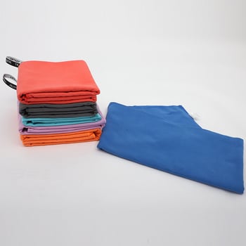 Prosop de plajă pentru sport, catifea dublă, 110 g, logo personalizat prin imprimare, absorbție 11–15 s