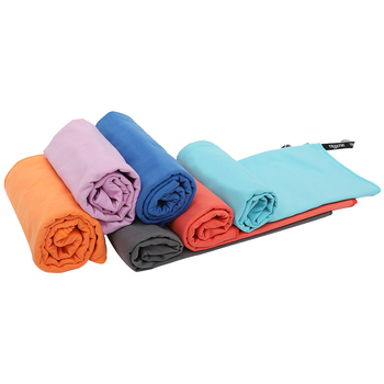 Prosop de plajă pentru sport, catifea dublă, 110 g, logo personalizat prin imprimare, absorbție 11–15 s