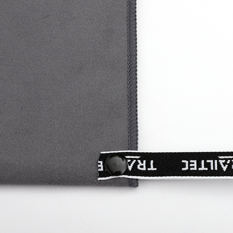 Prosop de plajă pentru sport, catifea dublă, 110 g, logo personalizat prin imprimare, absorbție 11–15 s