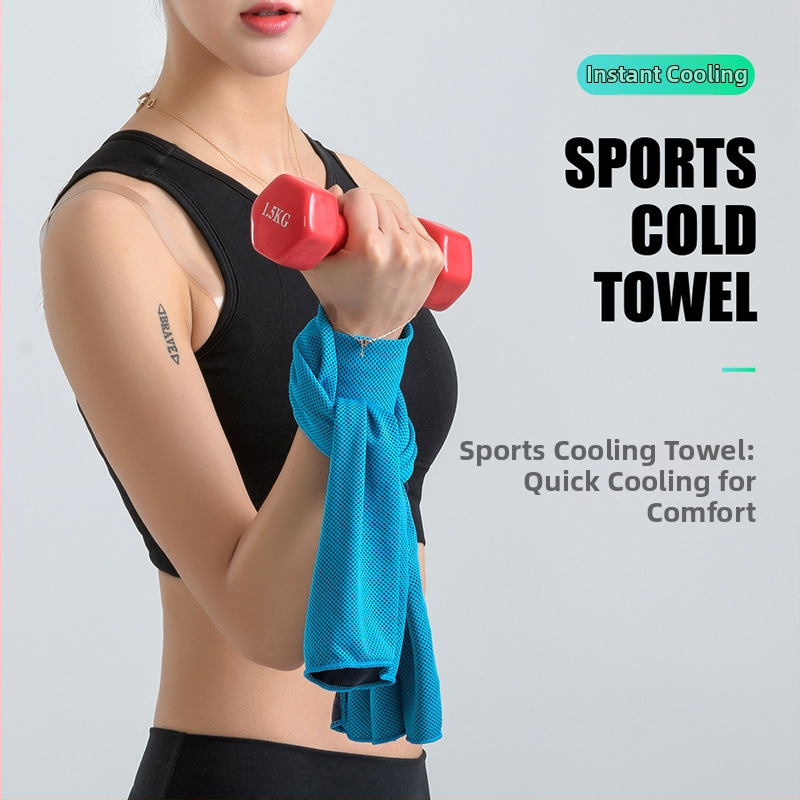 Spordi rätik jahedu tundega, kiiresti kuivav mikrokiud, 150D ühe lõngaga, 160 g/m², logode trükkimine, kohandatav