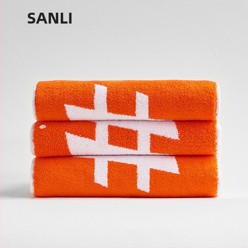 Спортна хавлия от чист памук, 900 г/м², Ply прежда, жакардова обработка, персонализация и печат на лого