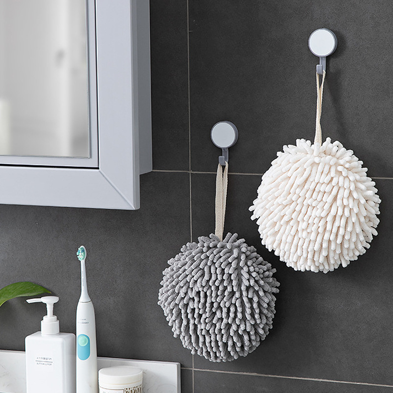 Prosop de mână Chenille pentru bucătărie, groasă și absorbantă, rotundă, de agățat, din microfibră (Material: Microfiber; Formă: Rotund; Proces: Finisare cu margine; Tip: Prosop de mână; Brand: More pleasure)