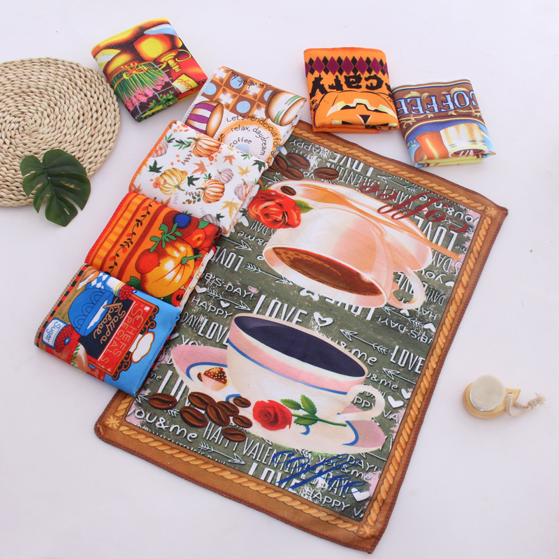 Tee rätik, väga peenike kiud, kohandamine saadaval, trükitud logo, kaal 50 g