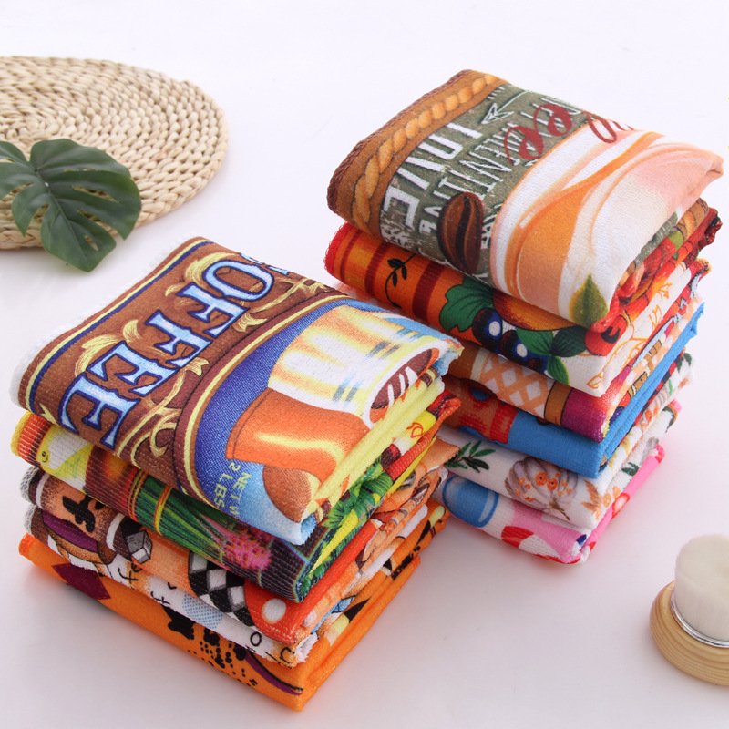 Tee rätik, väga peenike kiud, kohandamine saadaval, trükitud logo, kaal 50 g