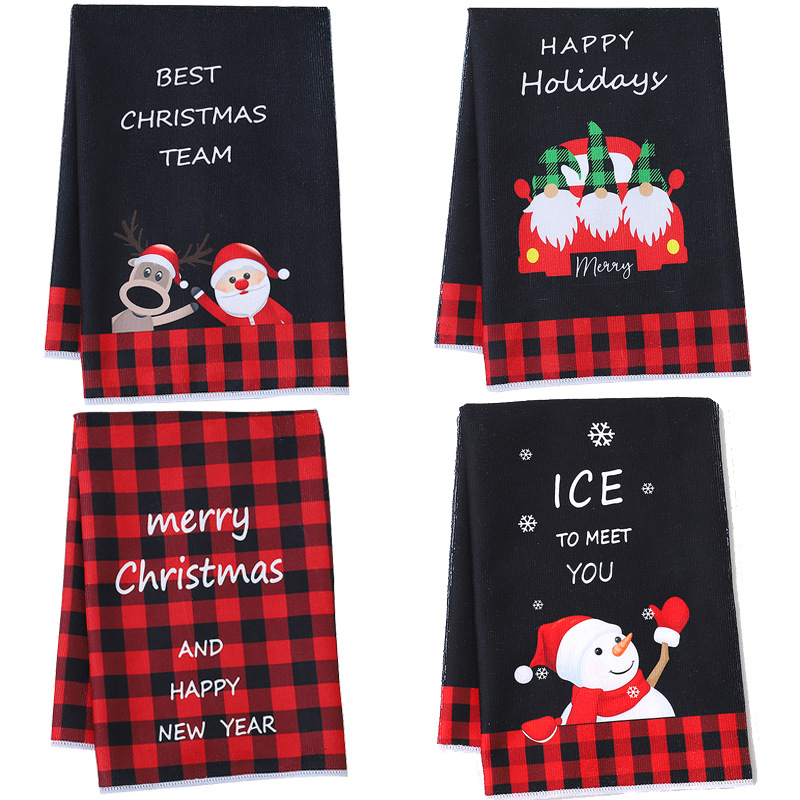 DANQING Személyre szabható mikroszálas konyharuha hőtranszfer nyomtatással, 0-5 s nedvszívás, egyrétegű szál