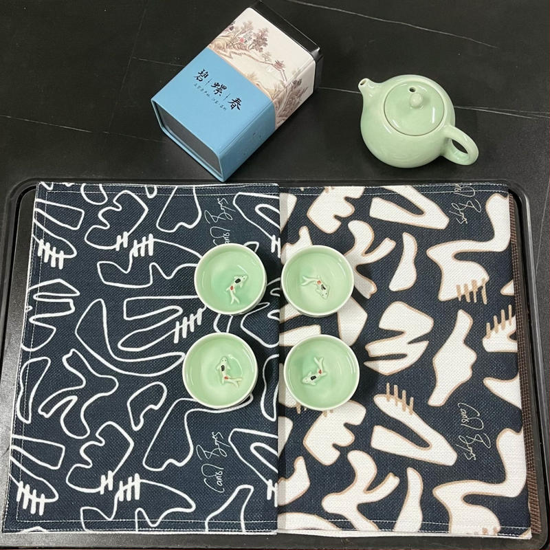 Skandināvu stila virtuves dvielis no kokvilnas un lina, 150 g, absorcijas laiks 0–5 s