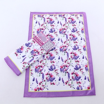 Mikrofiiberköögirätik kohandatud trükiga, 250 g/m², imavus 0–5 s