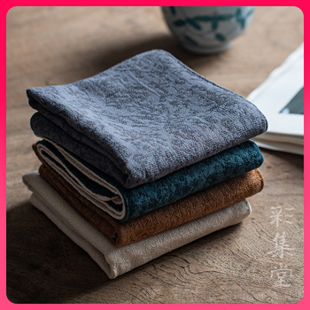 Bavlneno-linový jacquard čajový uterák a podložka pod čaj, dvojstranná absorpcia, čínskeho štýlu pre čajovú ceremóniu