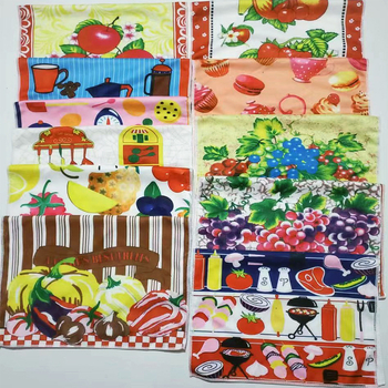 Mikroszálas konyharuha – 50 g, egy szálú fonal, szegélyezett, nyomtatás, sík szövés, nedvszívó 16–20s